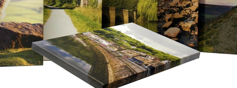 Image of various printed canvases