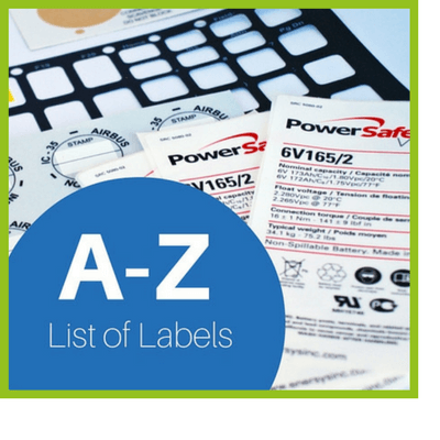 A-Z List of All Labels