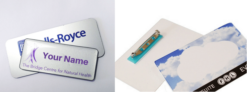 doomed name badges and plastic name badges