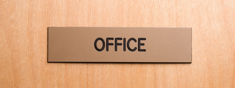 office door plaque